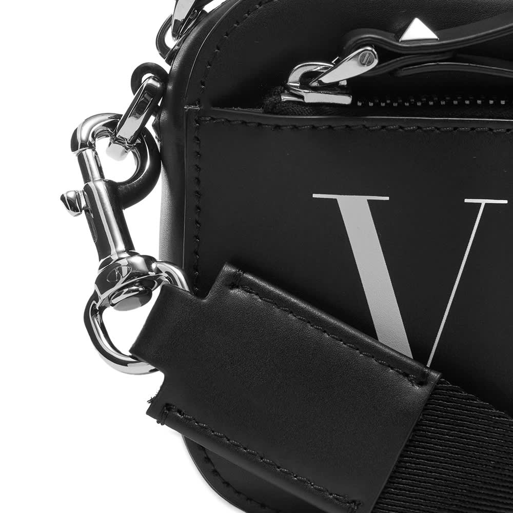 Valentino VLTN Leather Small Cross Body Bag Black & White END. (US)