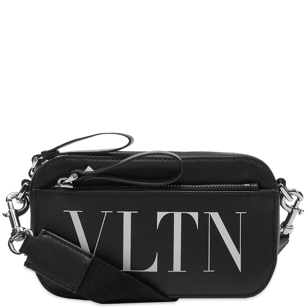 Valentino VLTN Leather Small Cross Body Bag Black & White END. (US)