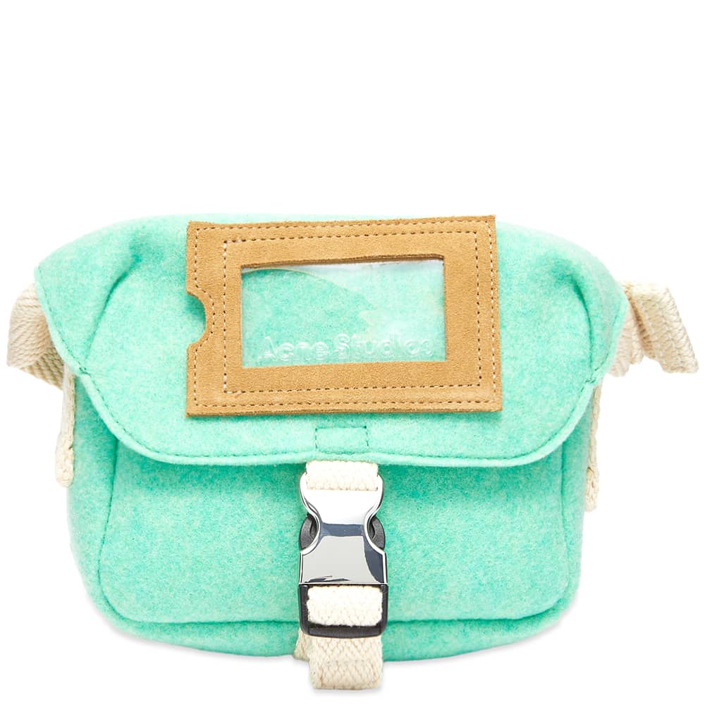 Acne Studios Post Felt Mini Messenger Bag Bright Green END. (SG)