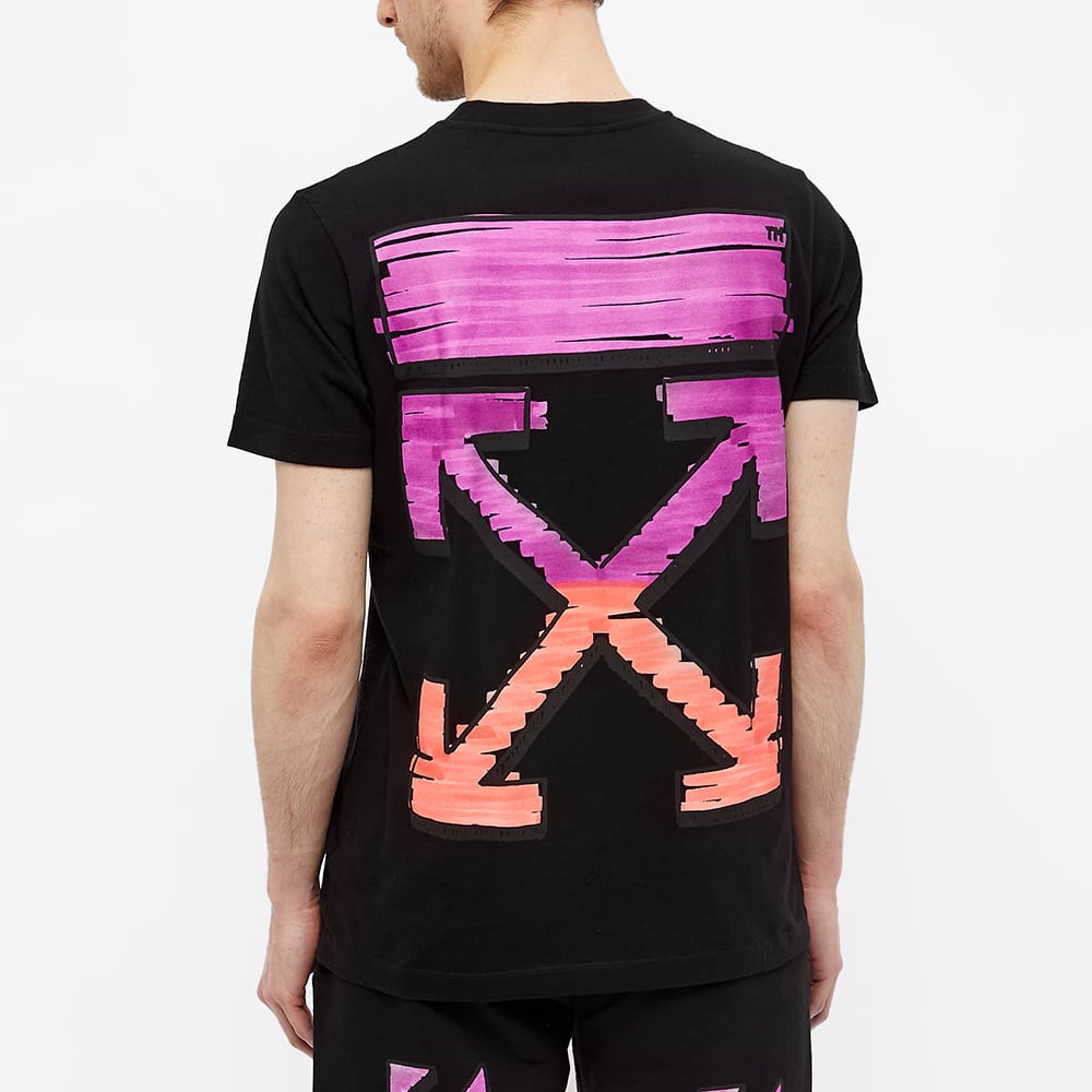 OffWhite Marker Slim Tee Black & Pink END.