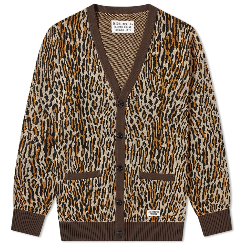 Wacko maria leopard cardigan clearance