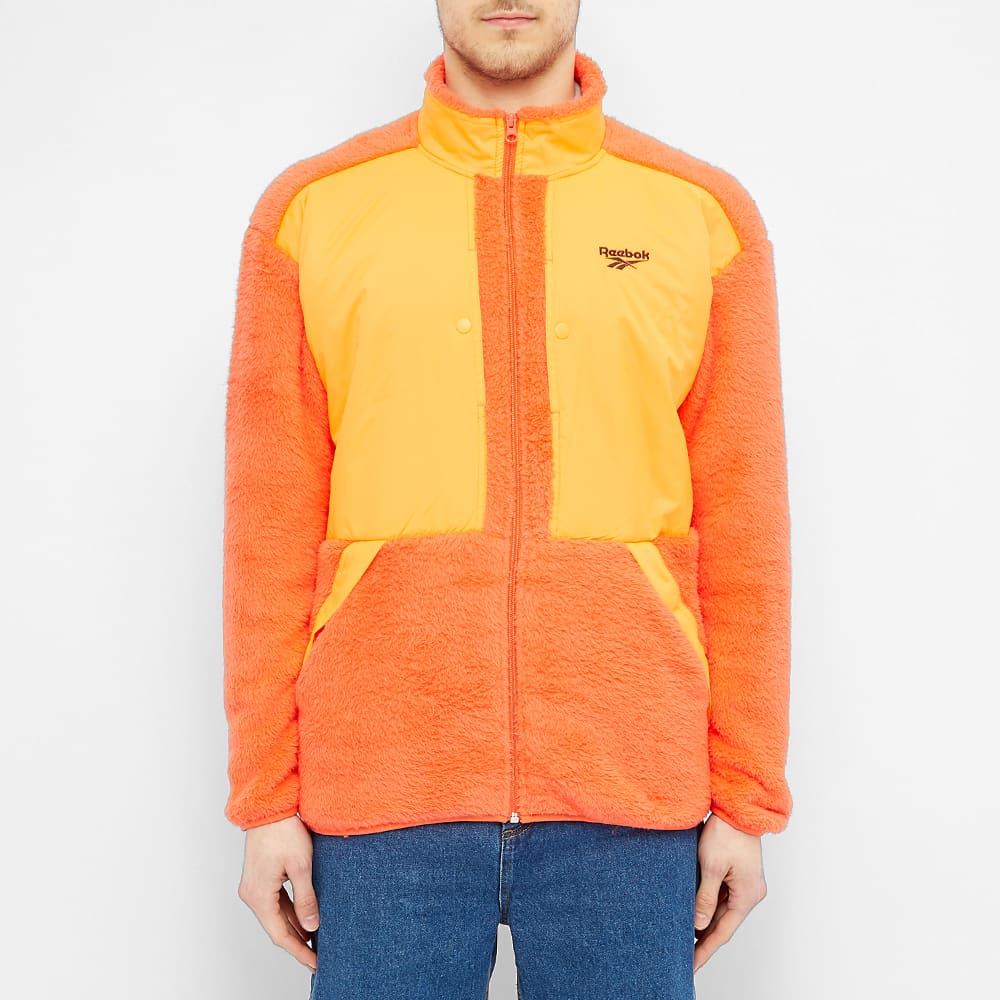 Reebok Trail Fleece Jacket Vivid Orange END.