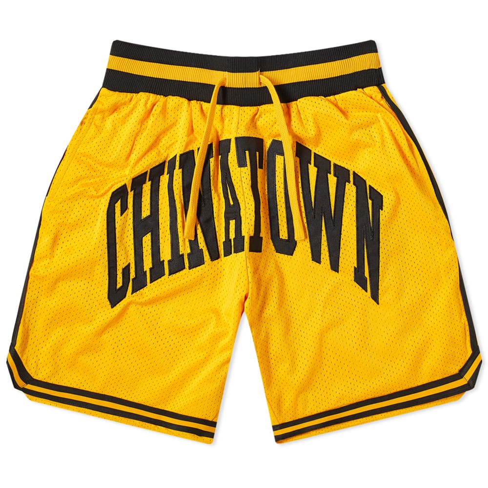 chinatown shorts yellow