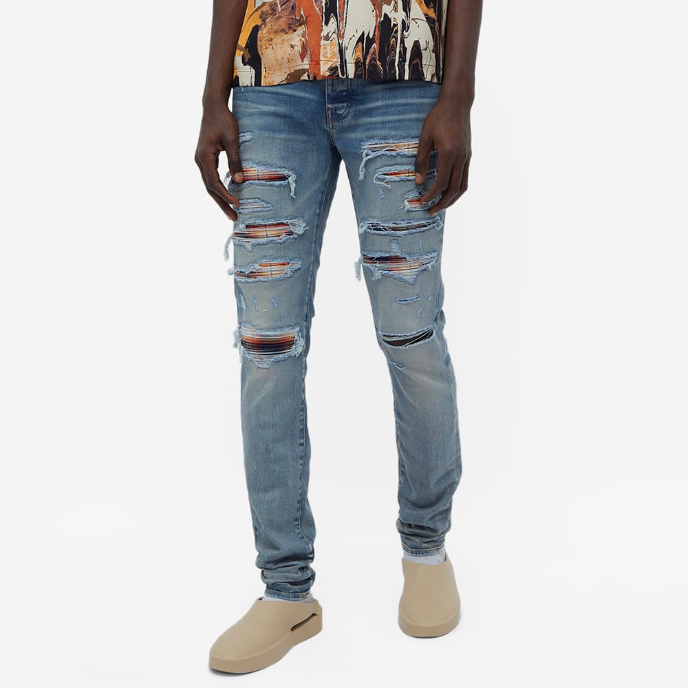 AMIRI Plaid Bandana Thrasher Jean Clay Indigo END.
