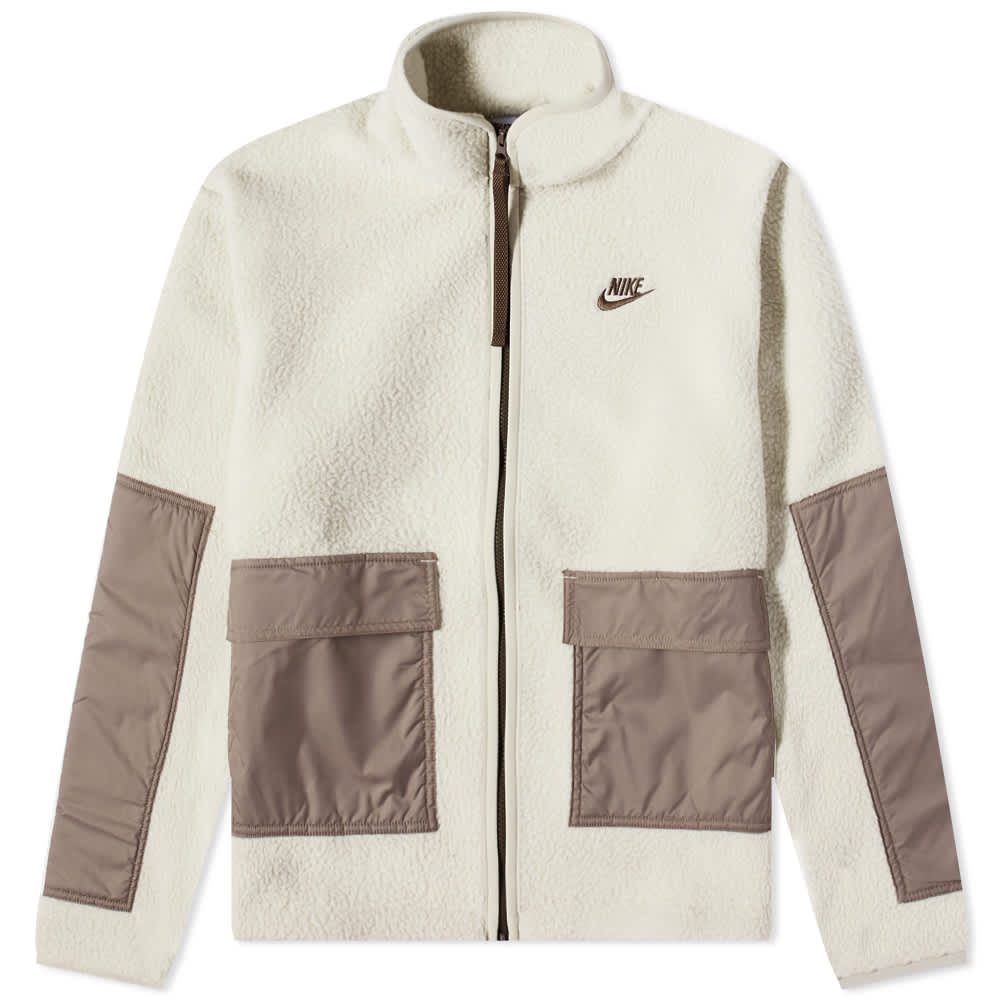 Nike sherpa fleece hooded jacket clearance