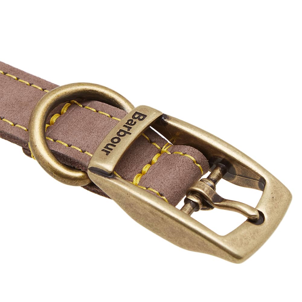 Barbour Leather Dog Collar Brown END.