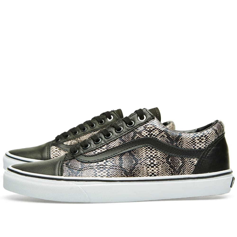 snake print old skool vans