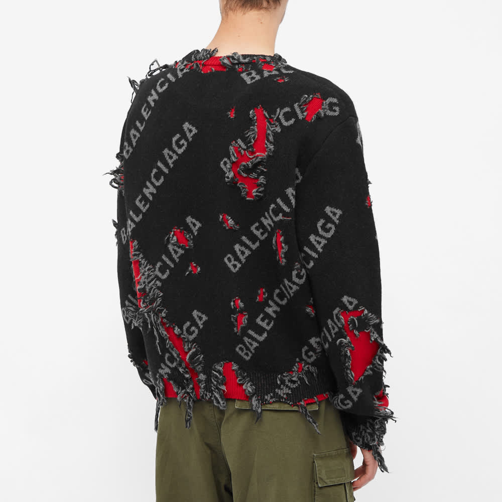 balenciaga destroyed t shirt