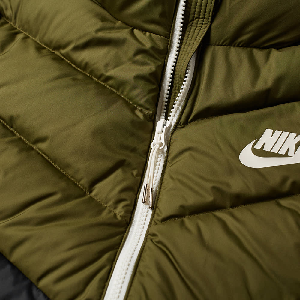 nike down filled hooded windrunner jacket