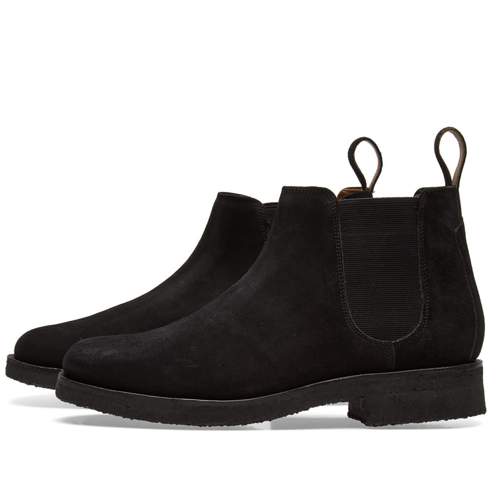 Grenson Hayden Chelsea Boot Black Suede END. (US)