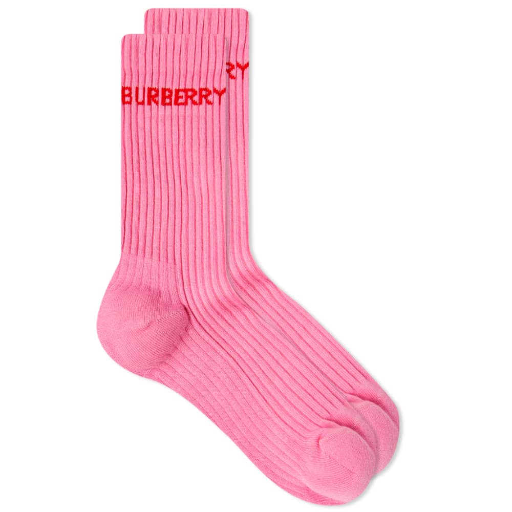 Burberry Logo Sock Bubblegum Pink END NZ burberry-logo-sock-bubblegum-pink-end-nz