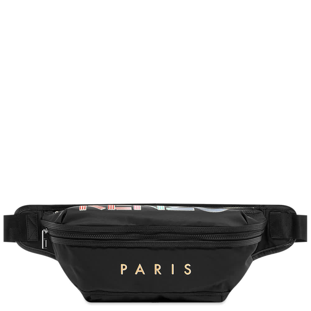Kenzo Large Paris Sport Logo Waist Bag Black & Multi END. (SG)
