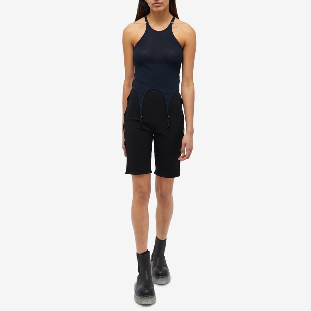 Dion Lee Hoisery Mesh Garter Tank Top Navy END. (US)