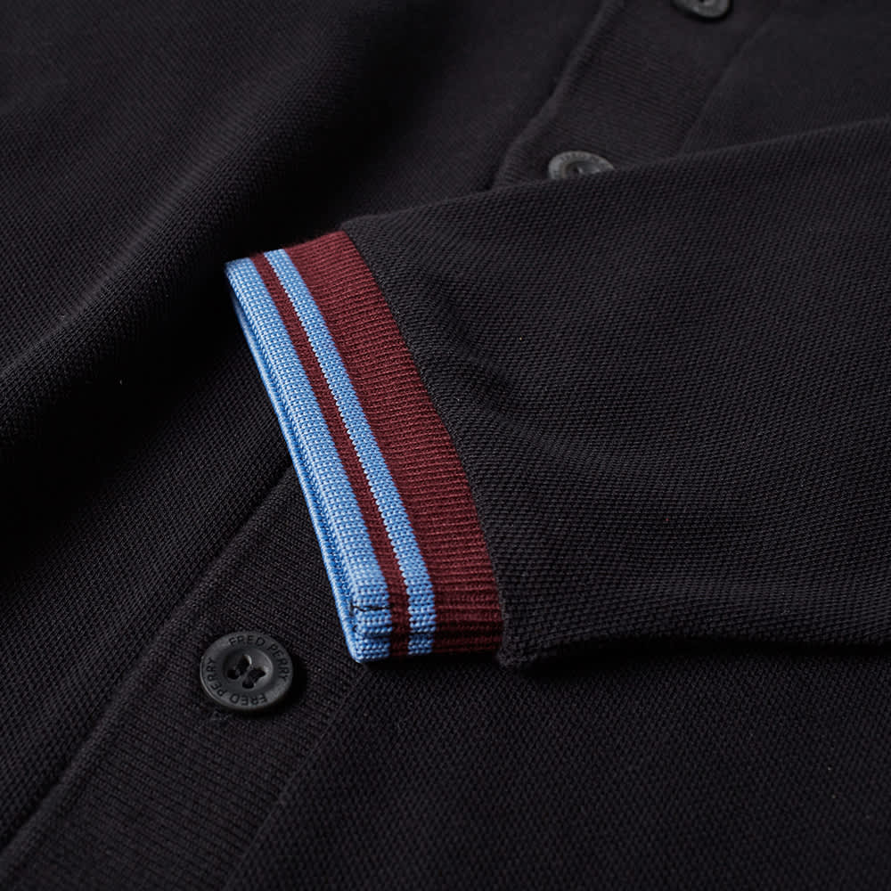 fred perry black cardigan