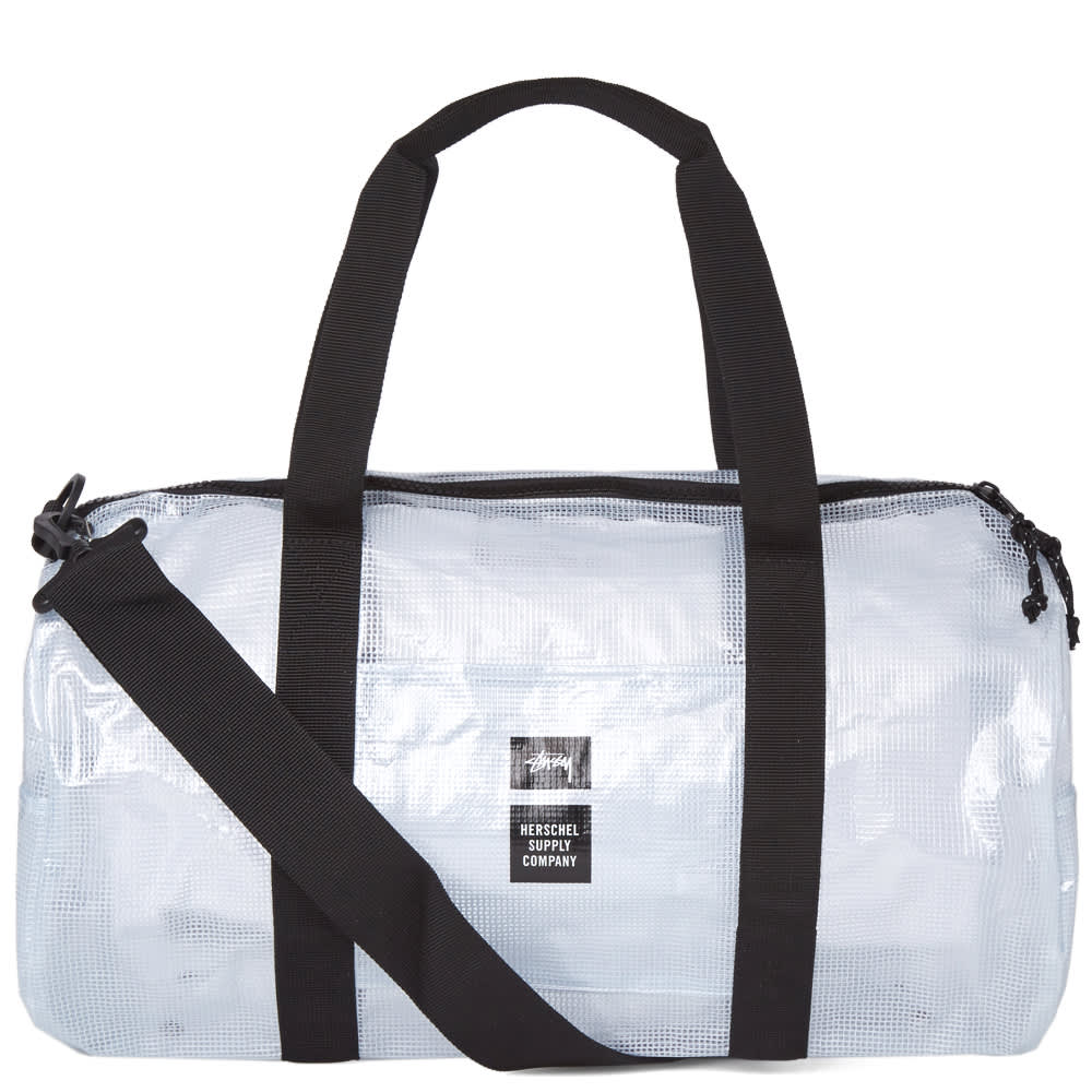 Stussy x Herschel Supply Co. Clear Duffle Bag Clear END. (UK)