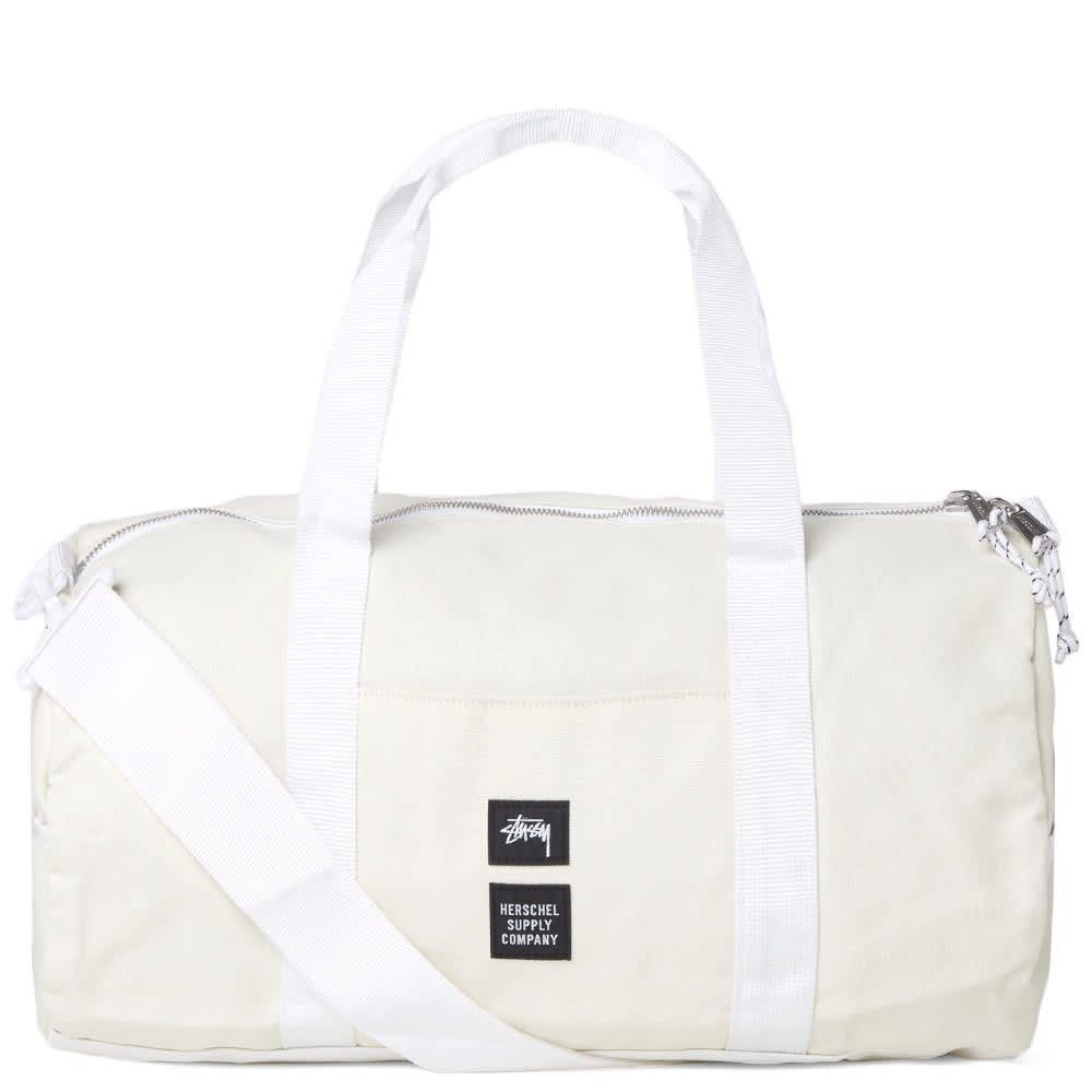 Stussy x Herschel Supply Co. Heavy Canvas Duffle Bag White END. (Global)