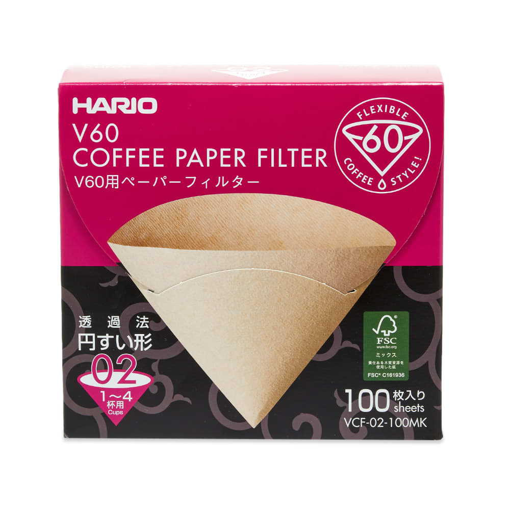 Hario V60 Coffee Paper Filters 02 100 Sheets END. (NL)