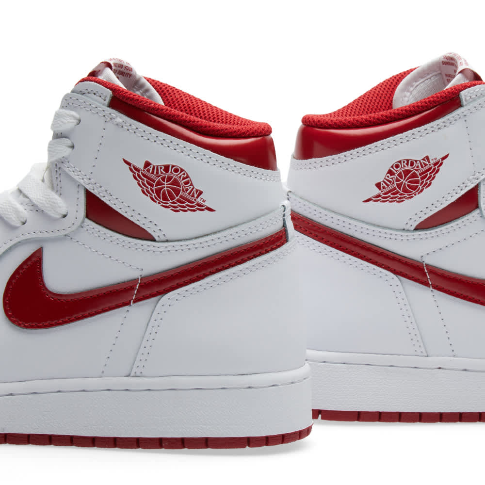 Nike air jordan 1 retro high red white clearance