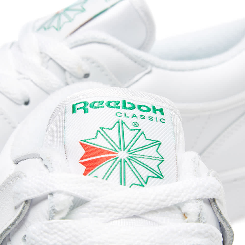Reebok Club Workout White &amp; Glen Green END.