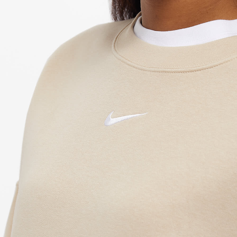 Nike W Essentials Crew Sweat Sanddrift & White END. (NZ)