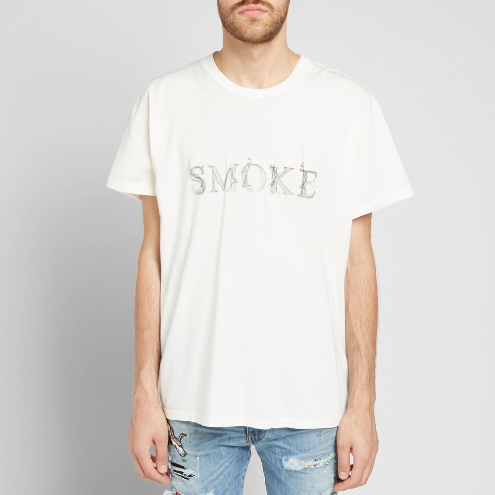 royal blue shirt with white print