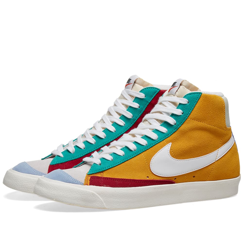 red suede nike blazers