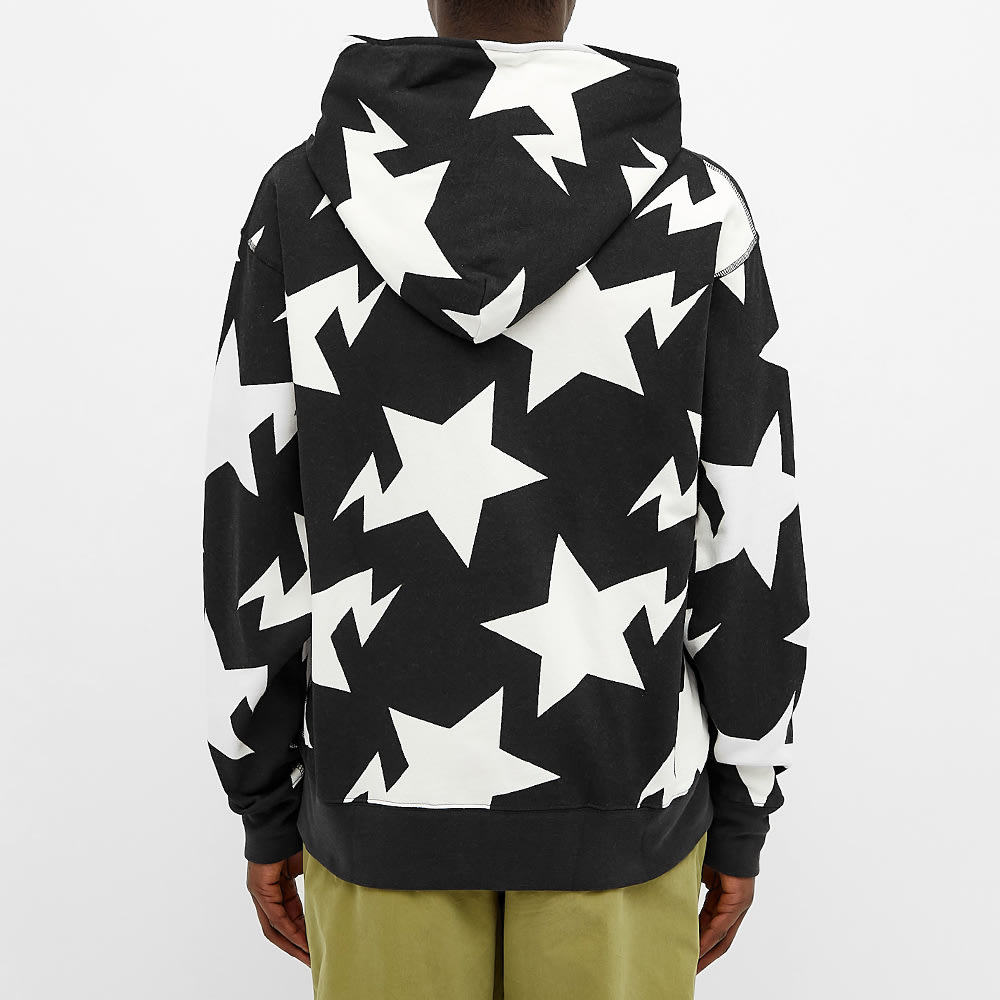 bape relaxed sta pattern full zip hoodie black
