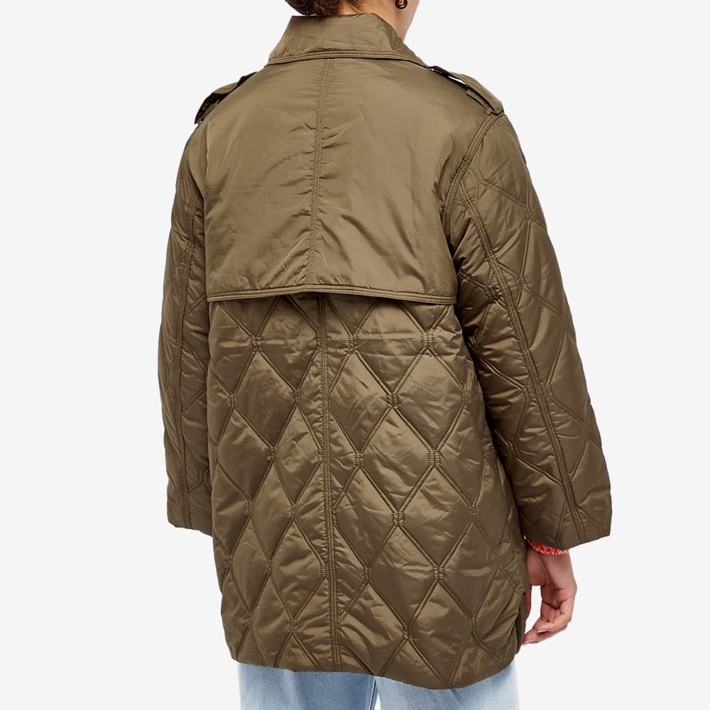 ganni recycled ripstop coat