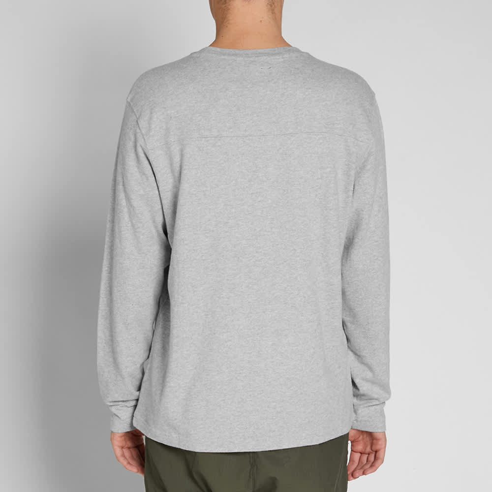 Stussy Long Sleeve Kent Football Jersey Tee Grey Heather END. (US)