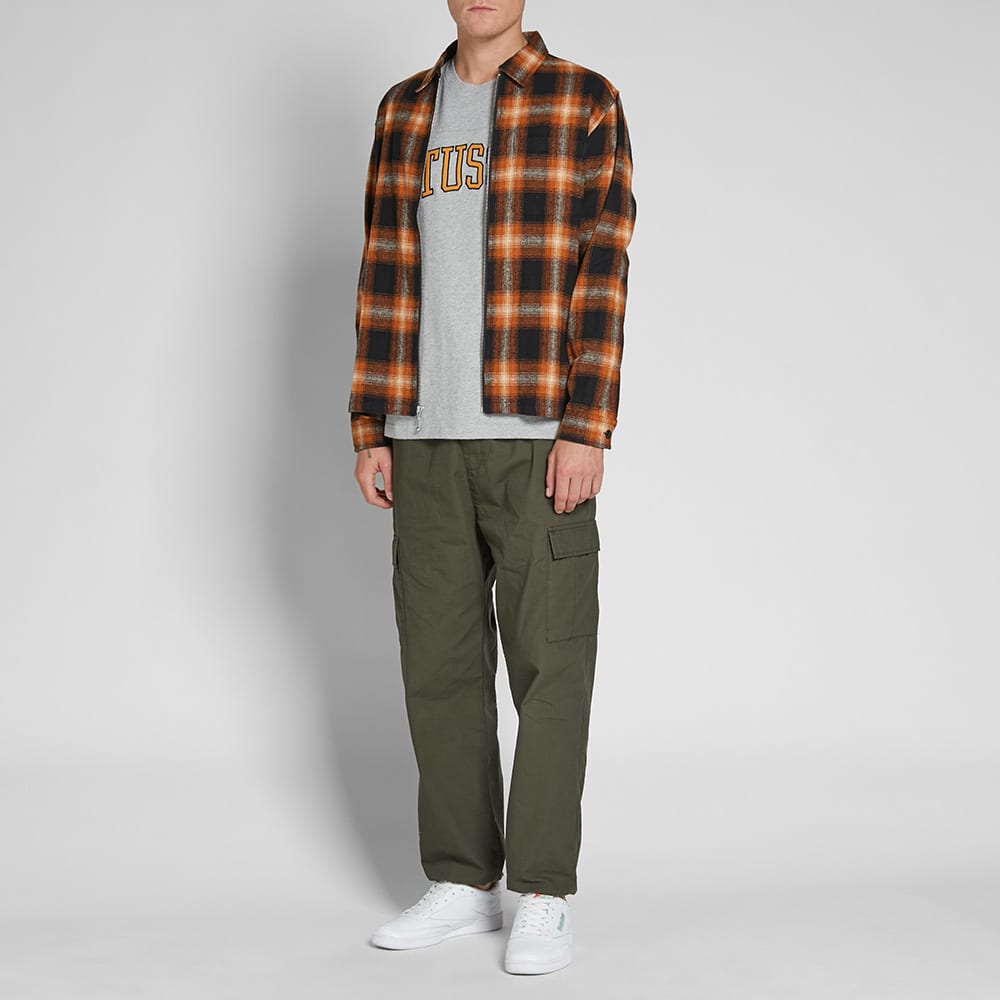 Stussy Long Sleeve Kent Football Jersey Tee Grey Heather END. (US)