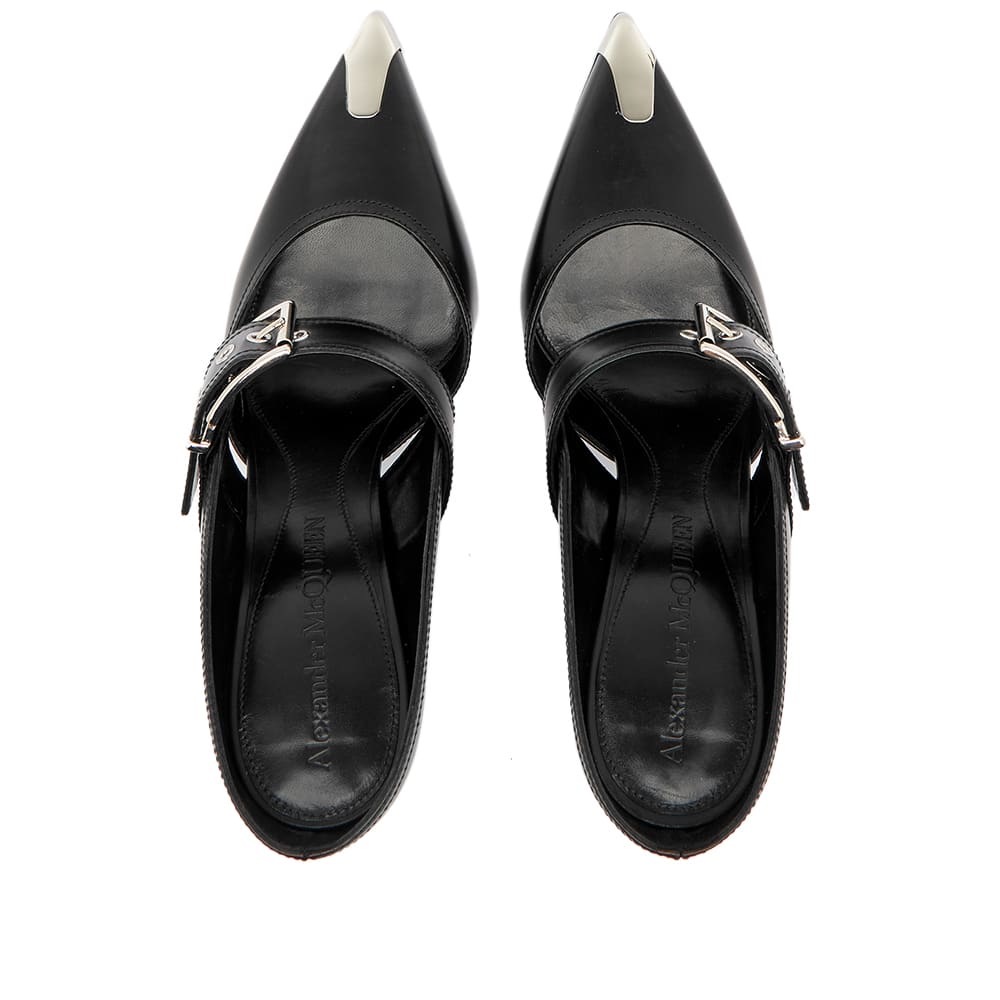 Alexander McQueen High Heel Mule Black & Silver END. (ES)