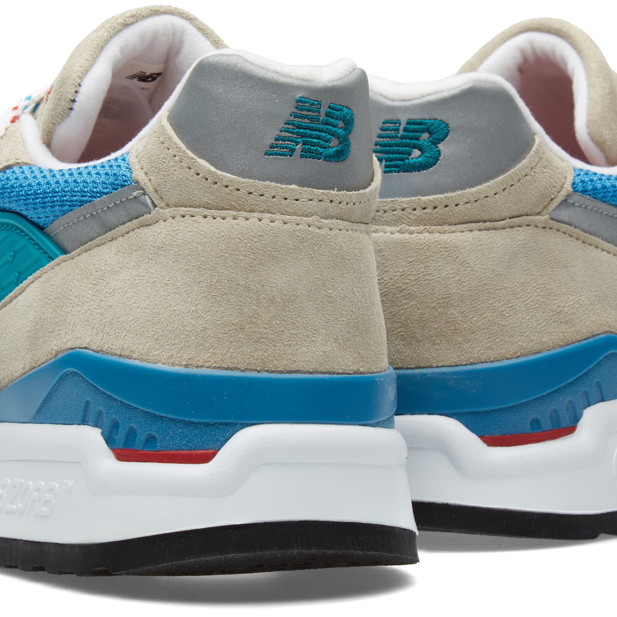 New Balance M998CSB - Made in the USA Grey, Blue & Teal | END.