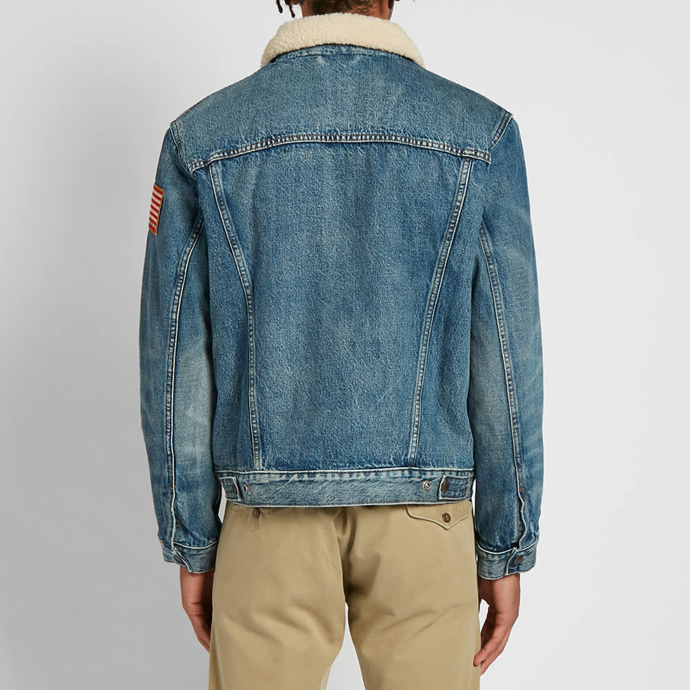 polo ralph lauren fleece lined denim jacket