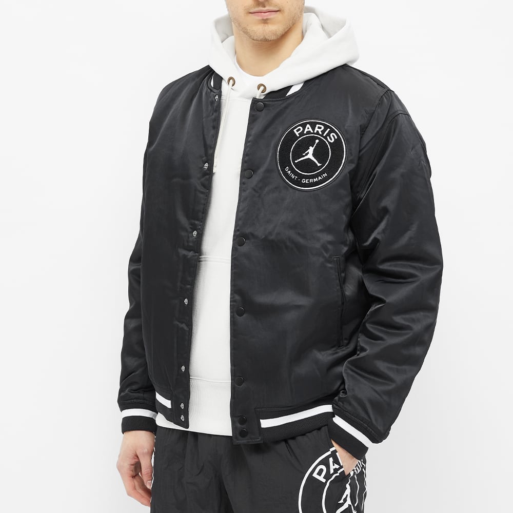 Air Jordan PSG Varsity Jacket Black, Bordeaux, Gold ...