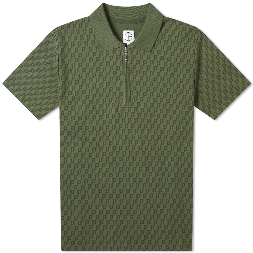polar zip pique shirt