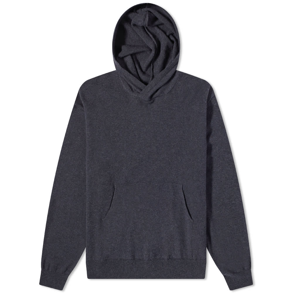 Our Legacy Knitted Popover Hoody Anthracite Melange END. (SG)