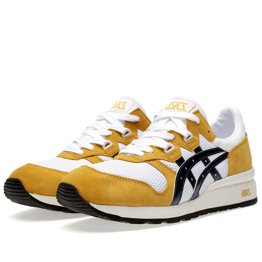 asics gel epirus mustard white navy