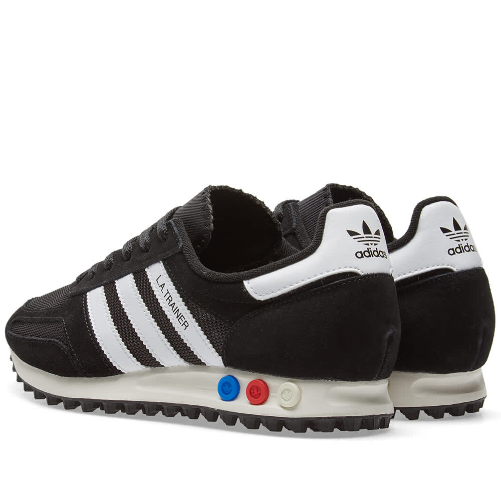 mens adidas la trainers black