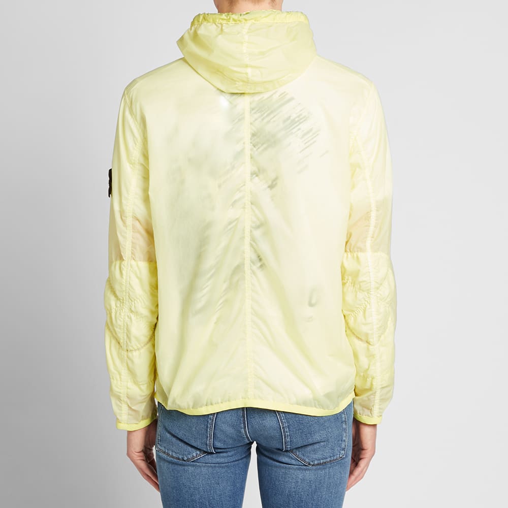 Stone Island Lamy Velour Zip Hooded Shell Jacket Lemon | END.