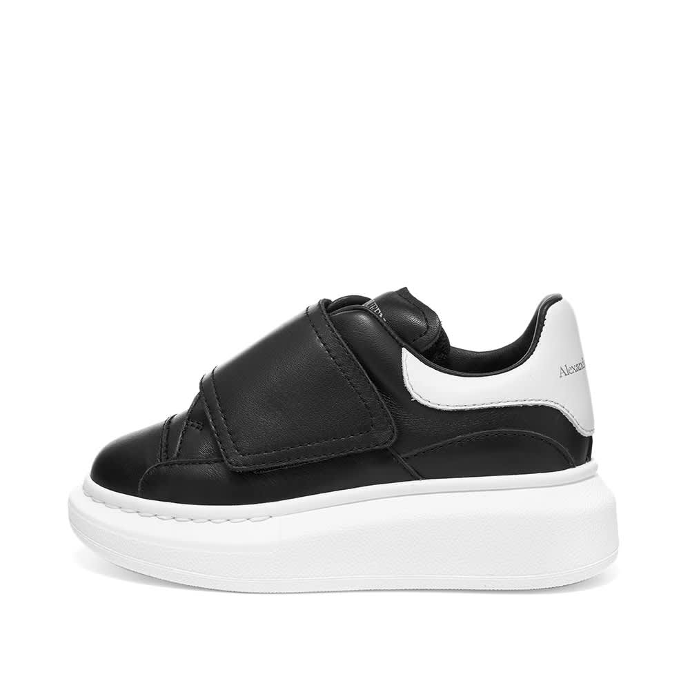 Alexander McQueen Kids Heel Tab Wedge Sole Sneaker Black & White END.