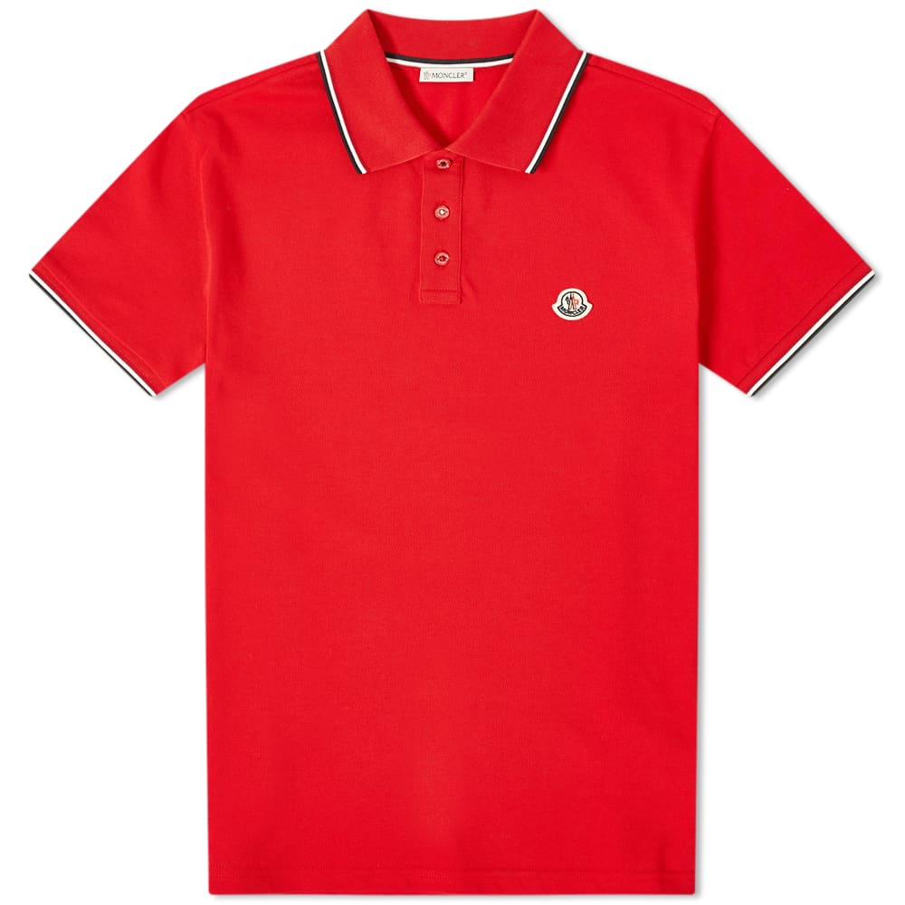 Moncler Classic Logo Polo Red END. (US)