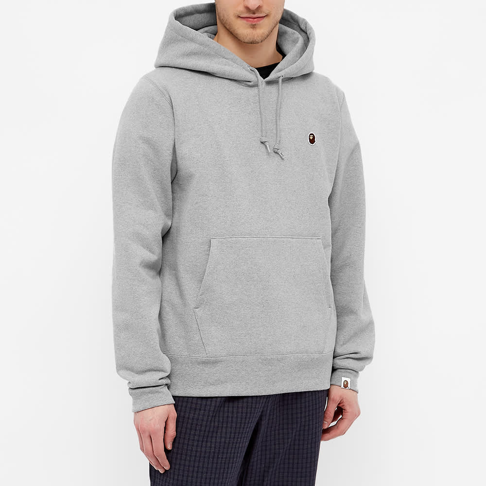 Grey bathing ape hoodie clearance