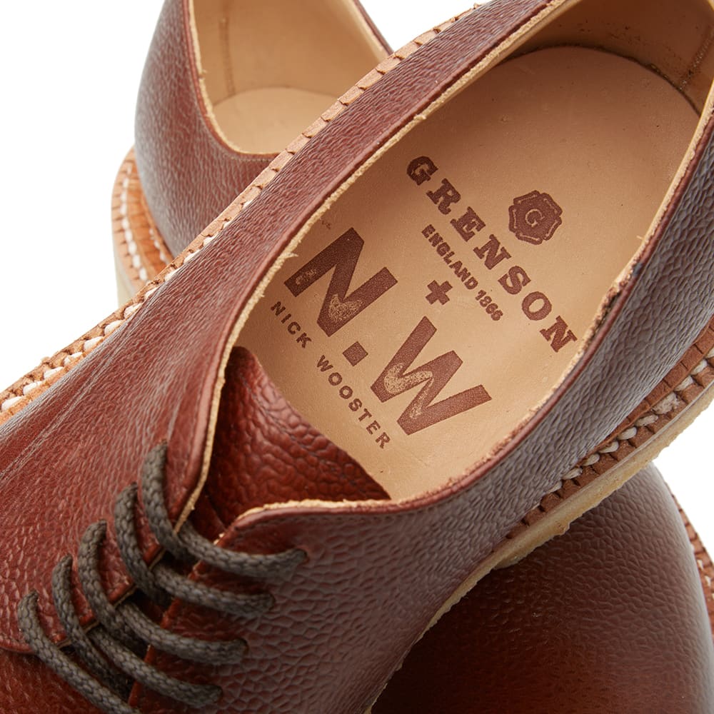 Grenson x Nick Wooster NW2 Crepe Sole Derby Shoe Dark Brown Grain END
