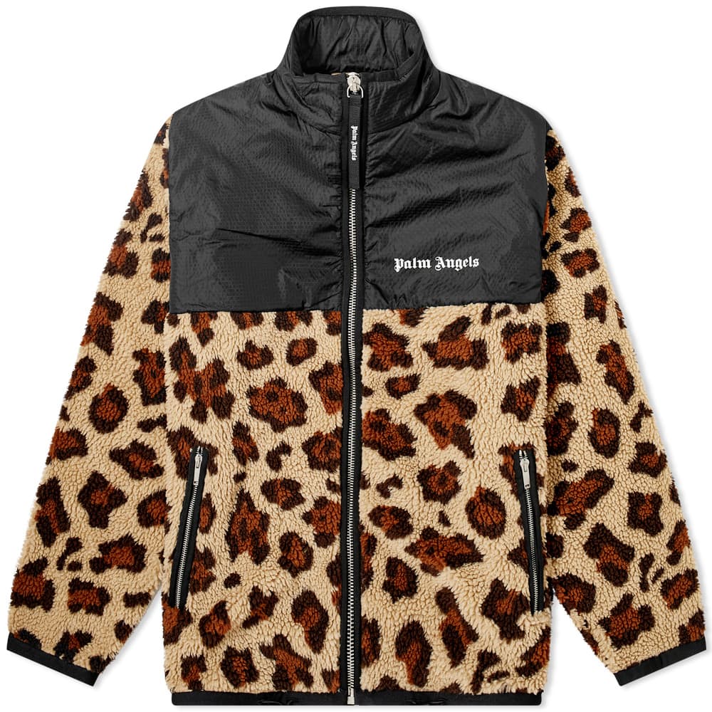 Palm Angels Animal Sherpa Fleece Jacket