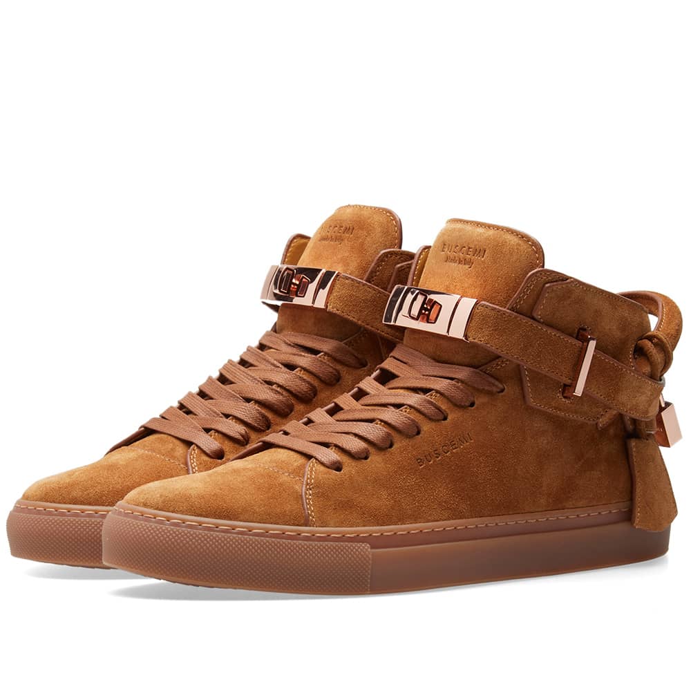 buscemi orange sneakers