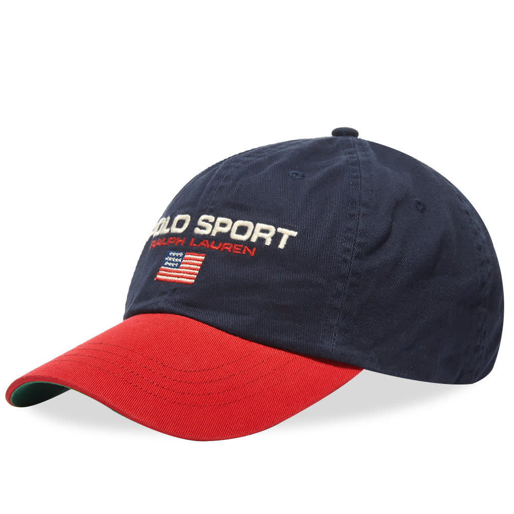 Polo Ralph Lauren Polo Sport Baseball Cap Newport Navy & Red END. (IE)