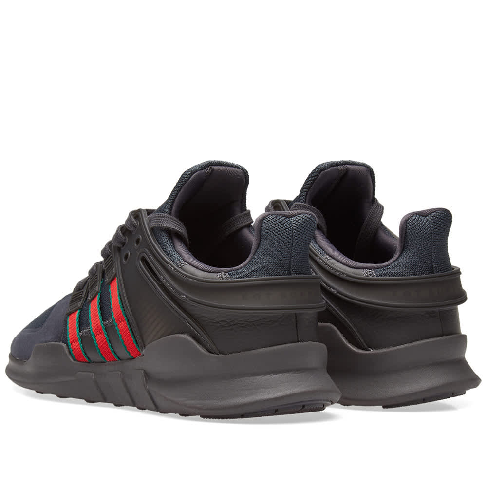 adidas eqt support adv black scarlet & green