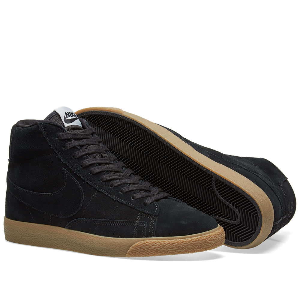 Nike Blazer Mid Premium Black, Gum & Light Brown | END. (Europe)