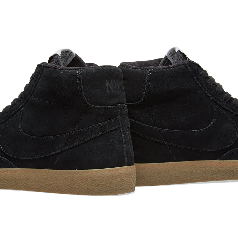 nike blazer black gum sole