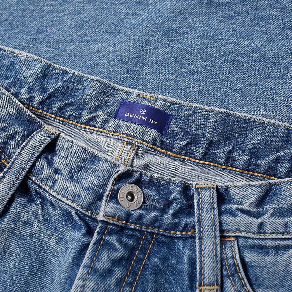 Denim by Vanquish & Fragment Stone Washed Tapered Jean Light Indigo END.